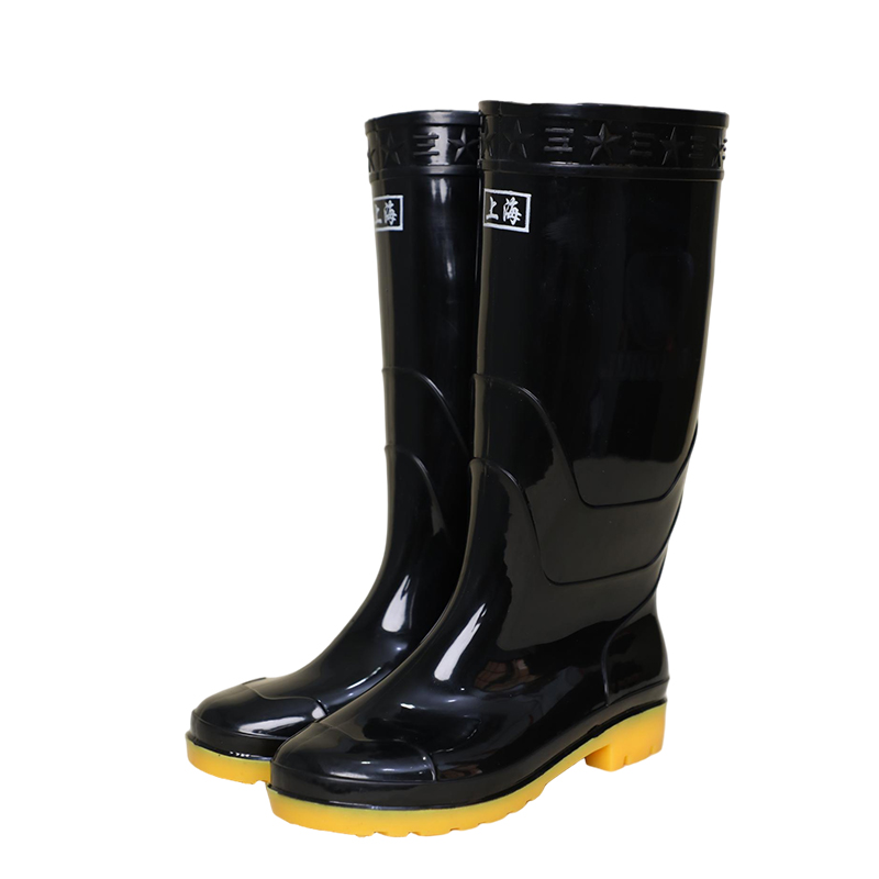 818 Black Double (Yellow Cowhide Sole) (High-top Classic Men’s Style)