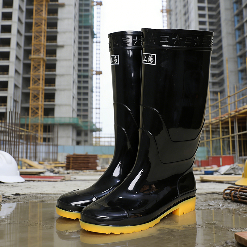 818 Black Double (Yellow Cowhide Sole) (High-top Classic Men’s Style)